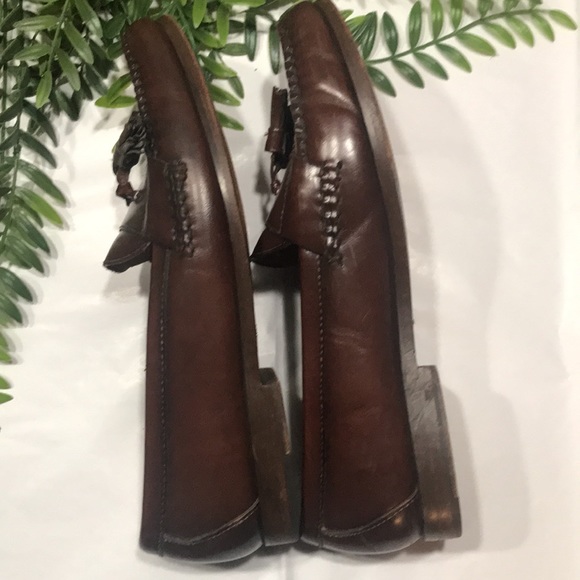 Cole Haan tassel loafers slip on men’s shoe leather size 10 brown main image 5